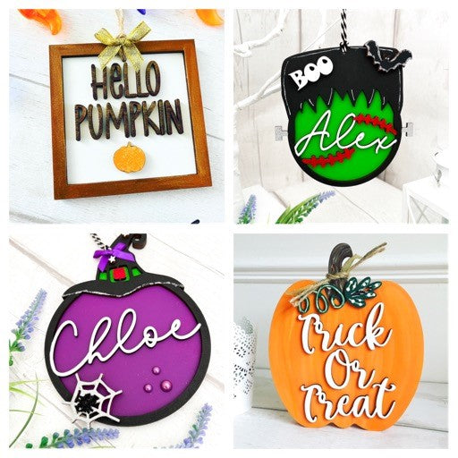 Unique Handcrafted Halloween Gifts and Decorations - Sweet Pea Wooden Creations