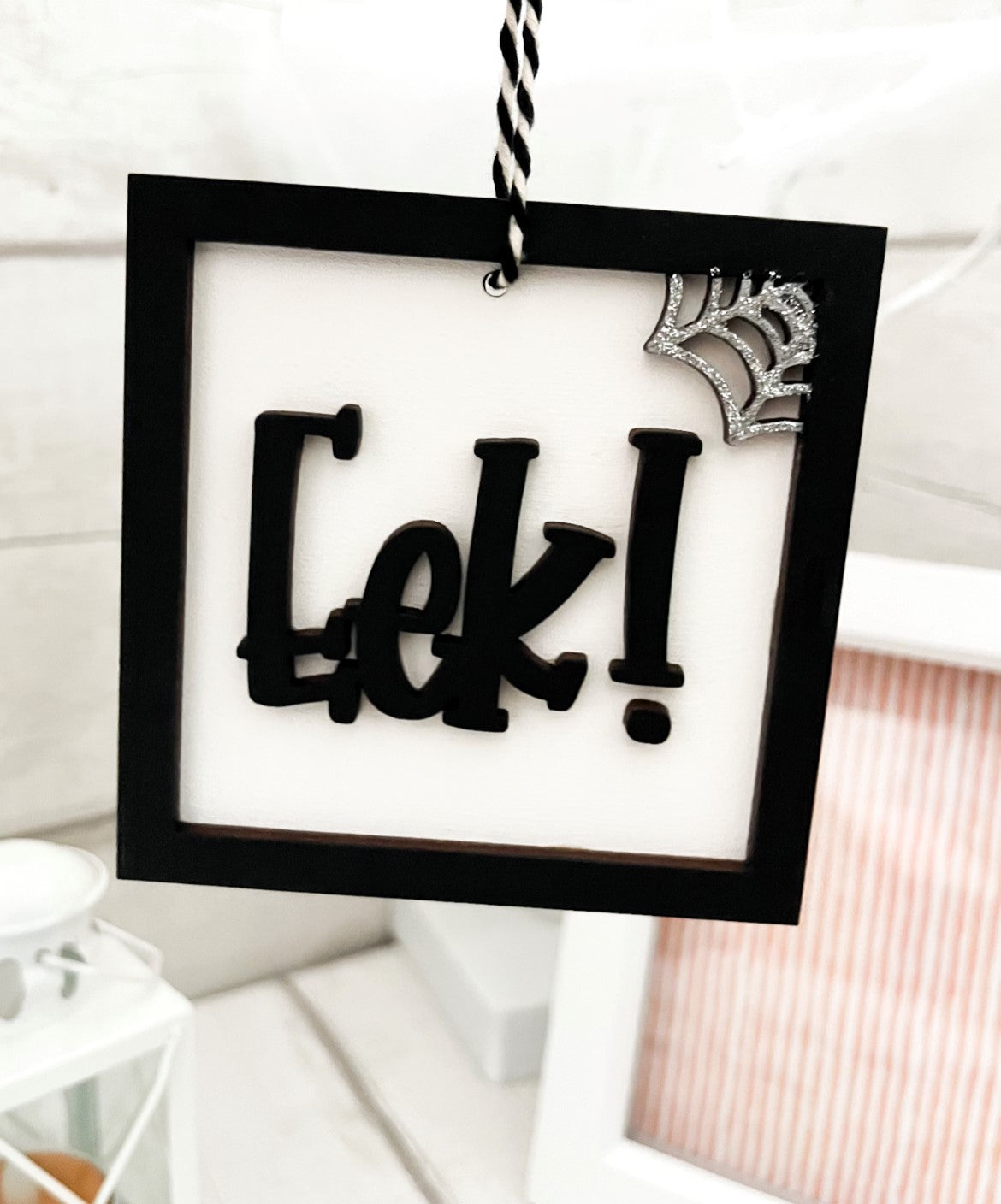Eek! Halloween Hanging Decoration 1 - Sweet Pea Wooden Creations