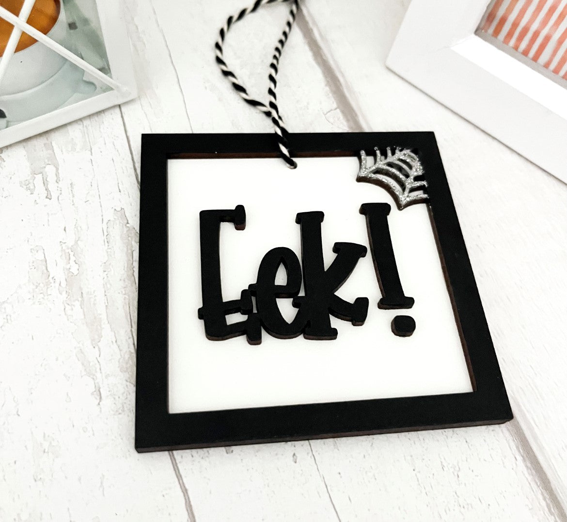 Eek! Halloween Hanging Decoration 2 - Sweet Pea Wooden Creations
