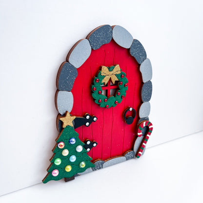 Christmas Fairy Elf Door - Sweet Pea Wooden Creations
