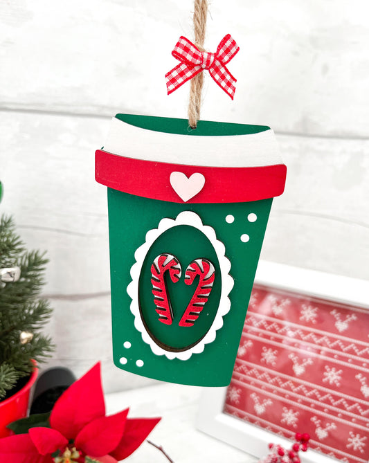 Candy Cane Cup Christmas Decoration