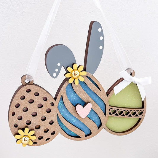 Easter Egg Hanging Decoration - Sweet Pea Wooden Creations