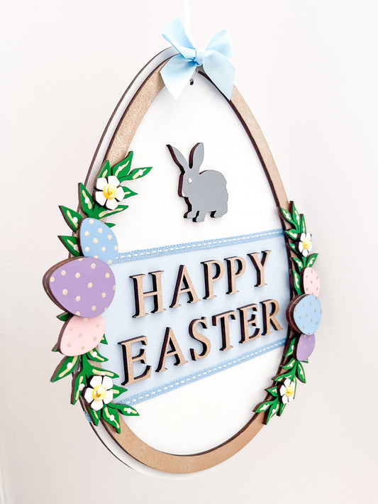 Easter Hanging Sign - Sweet Pea Wooden Creations