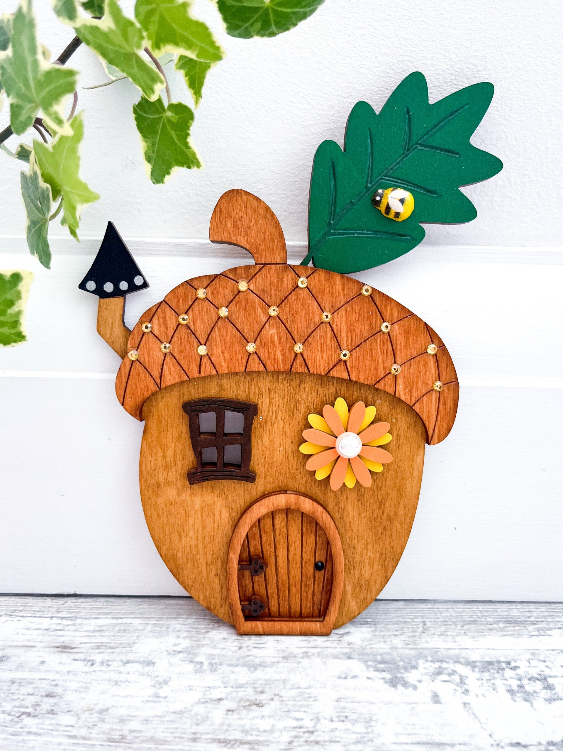 Fairy House, Fairy Door For The Outdoors, Garden - Sweet Pea Wooden Creations