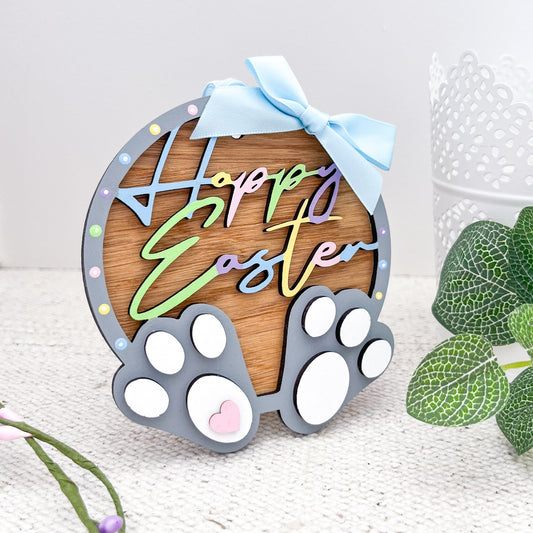 Happy aster Hanging Decoration - Sweet Pea Wooden Creations
