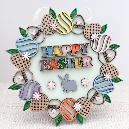 Happy Easter Sign - Sweet Pea Wooden Creations