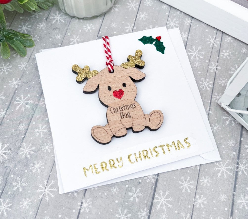 Merry-Christmas-Card-Reindeer-Hug-Sweet-Pea-Wooden-Creations