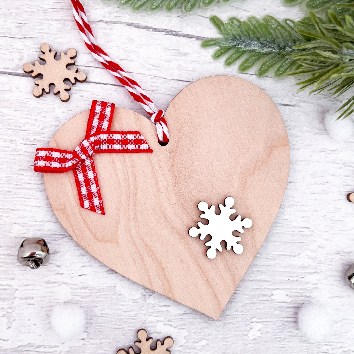 Nordic Heart Christmas Decoration - Sweet Pea Wooden Creations