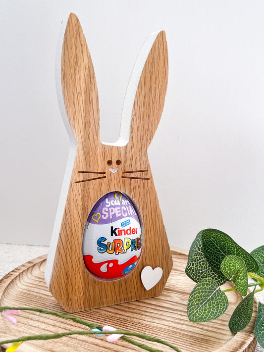 Scandi Oak Veneer Kinder Easter Egg Holder - Sweet Pea Wooden Creations - Sweet Pea Wooden Creations