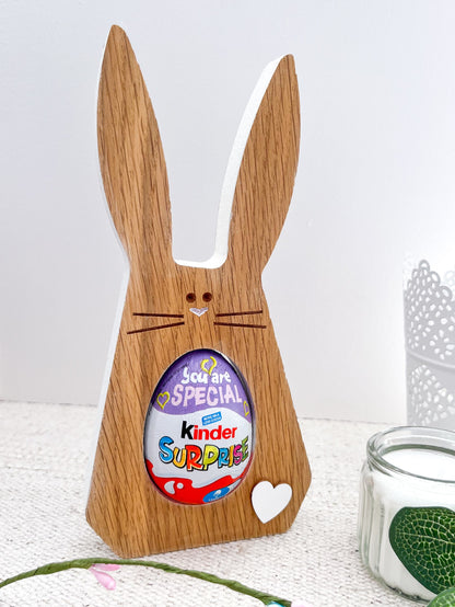 Oak Veneer Kinder Egg Holder Decoration - Sweet Pea Wooden Creations
