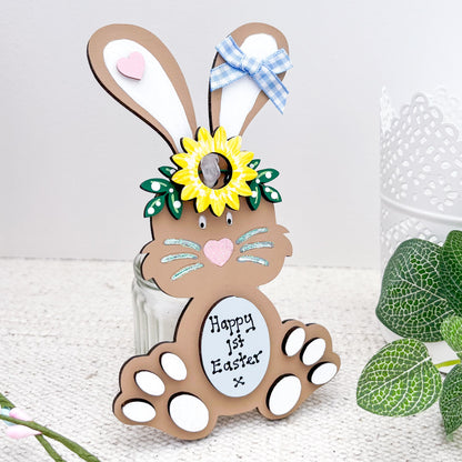 Personalised Easter Bunny Tag For Basket - Sweet Pea Wooden Creations