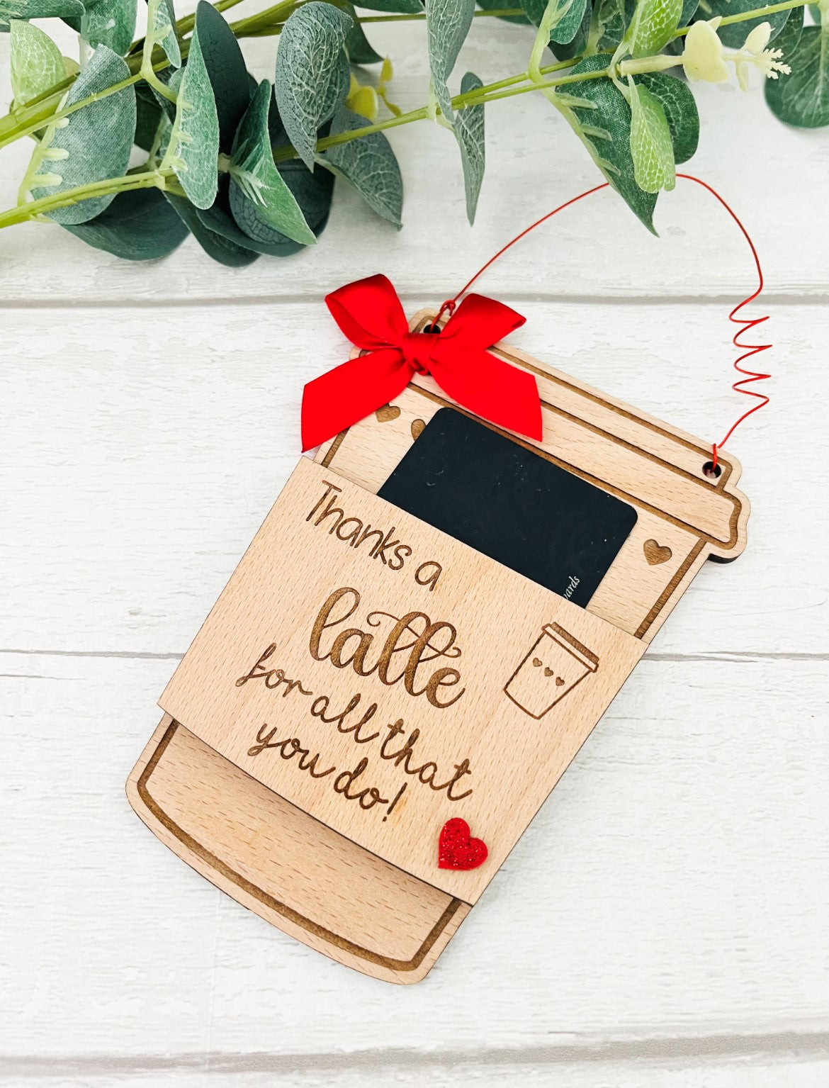 Thanks A Latte For All That You Do Gift Card Holder