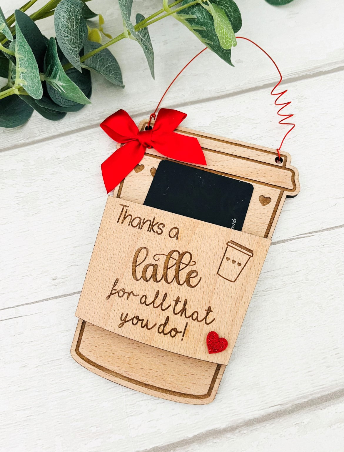 Thanks A Latte For All That You Do Gift Card Holder