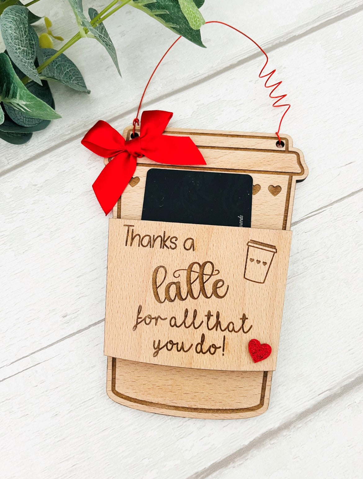 Thanks A Latte For All That You Do Gift Card Holder