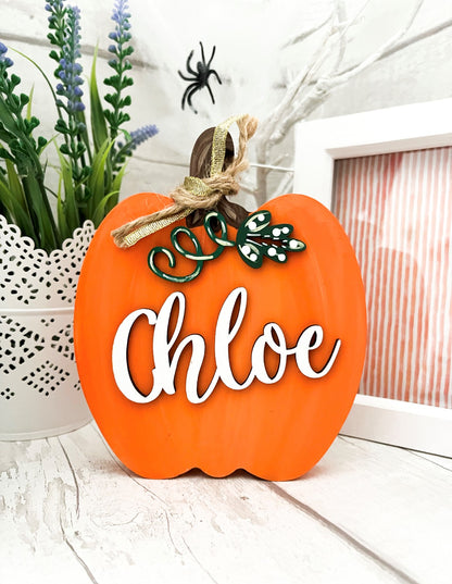 Personalised Pumpkin Halloween Decoration