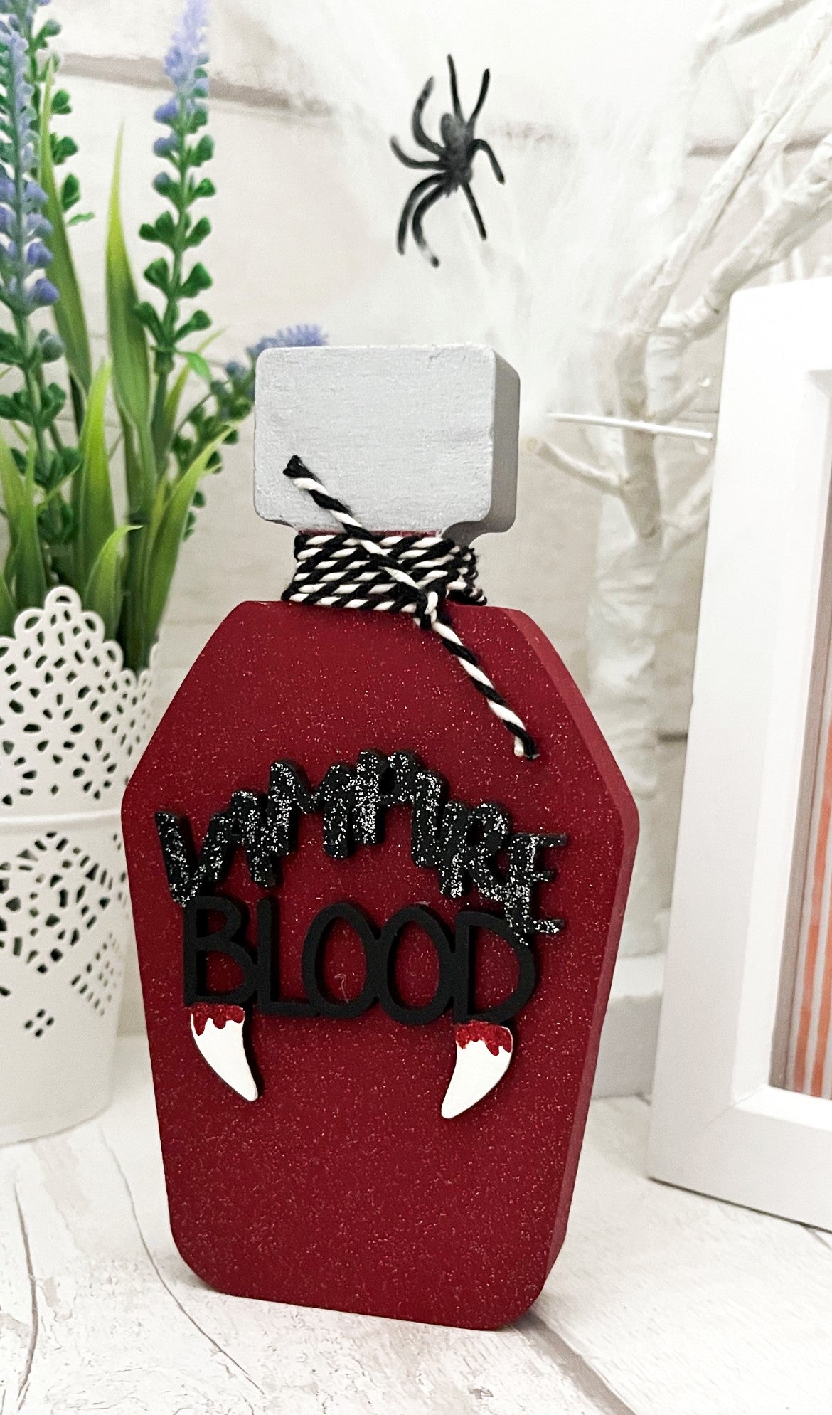 Halloween Potion Bottles Wooden Decorations