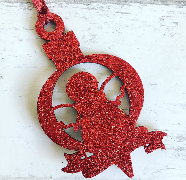 Personalised Angel Christmas Tree Decoration Bauble