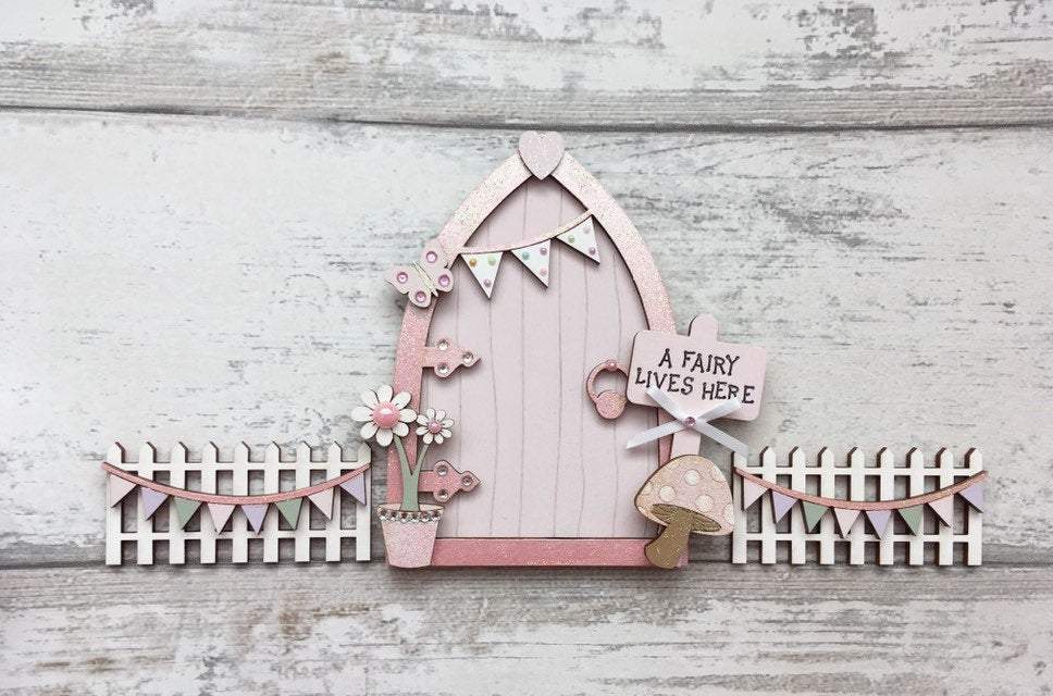 Light Pink Fairy Door Set