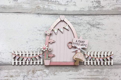 Light Pink Fairy Door Set
