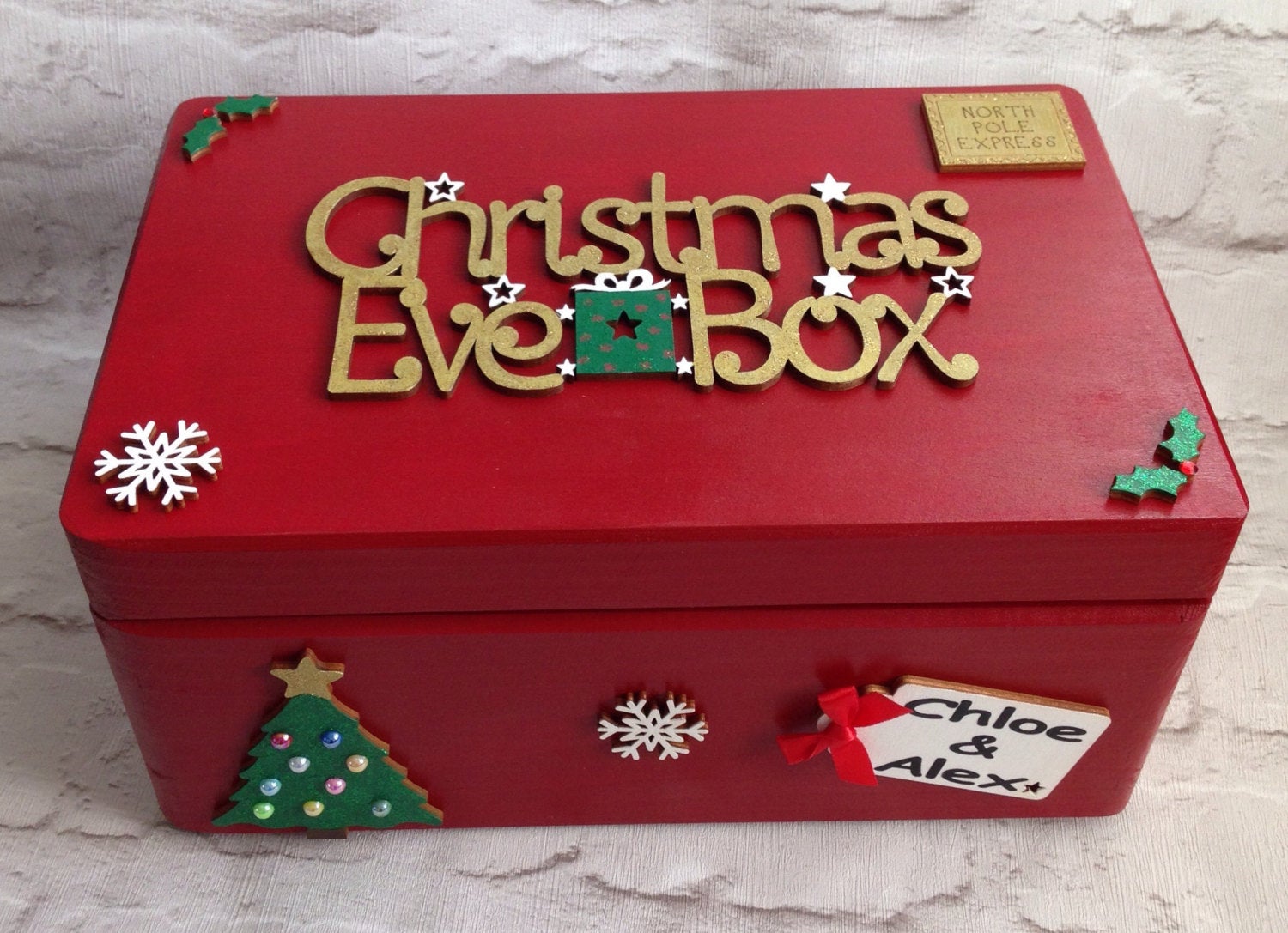 Red Christmas Eve Box
