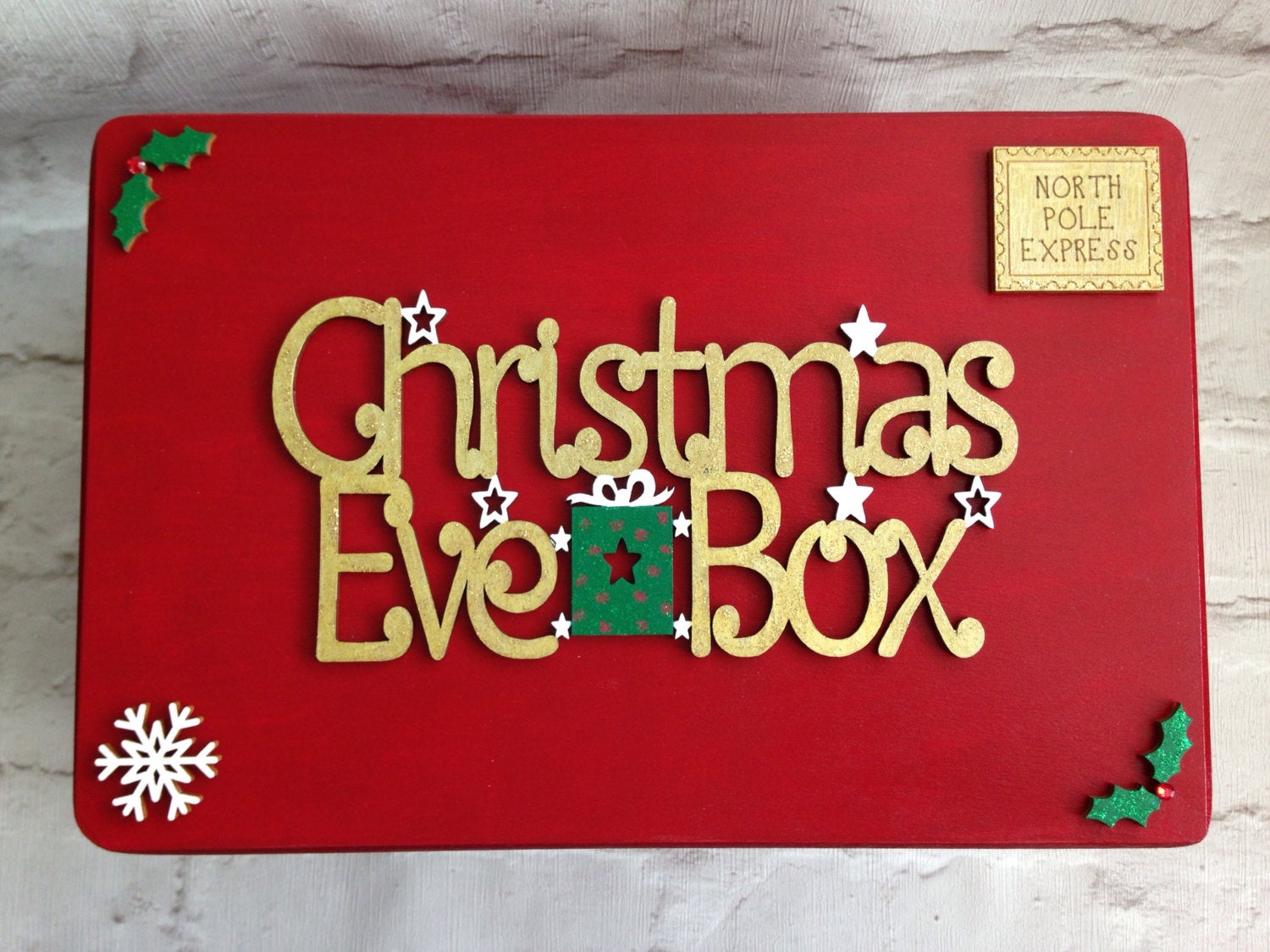 Personalised Wooden Christmas Eve Box