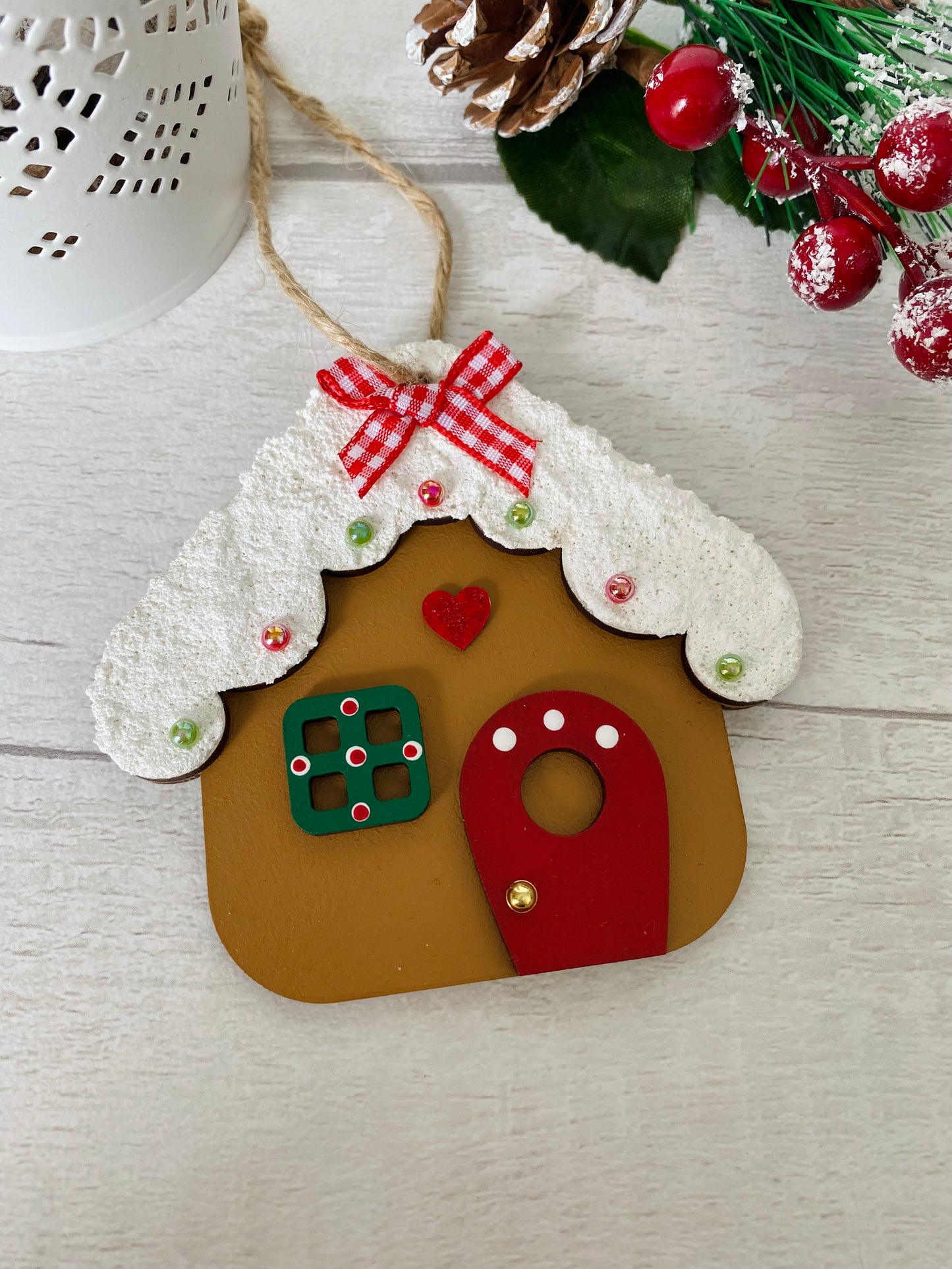 Gingerbread house Christmas tree decoration