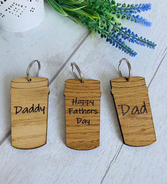 Fathers Day Beer Keyring Gift