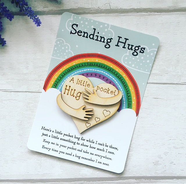 Little Pocket Hug, I Am Sending Hugs, Postcard Pocket Hug