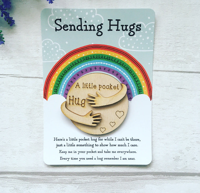Little Pocket Hug, I Am Sending Hugs, Postcard Pocket Hug