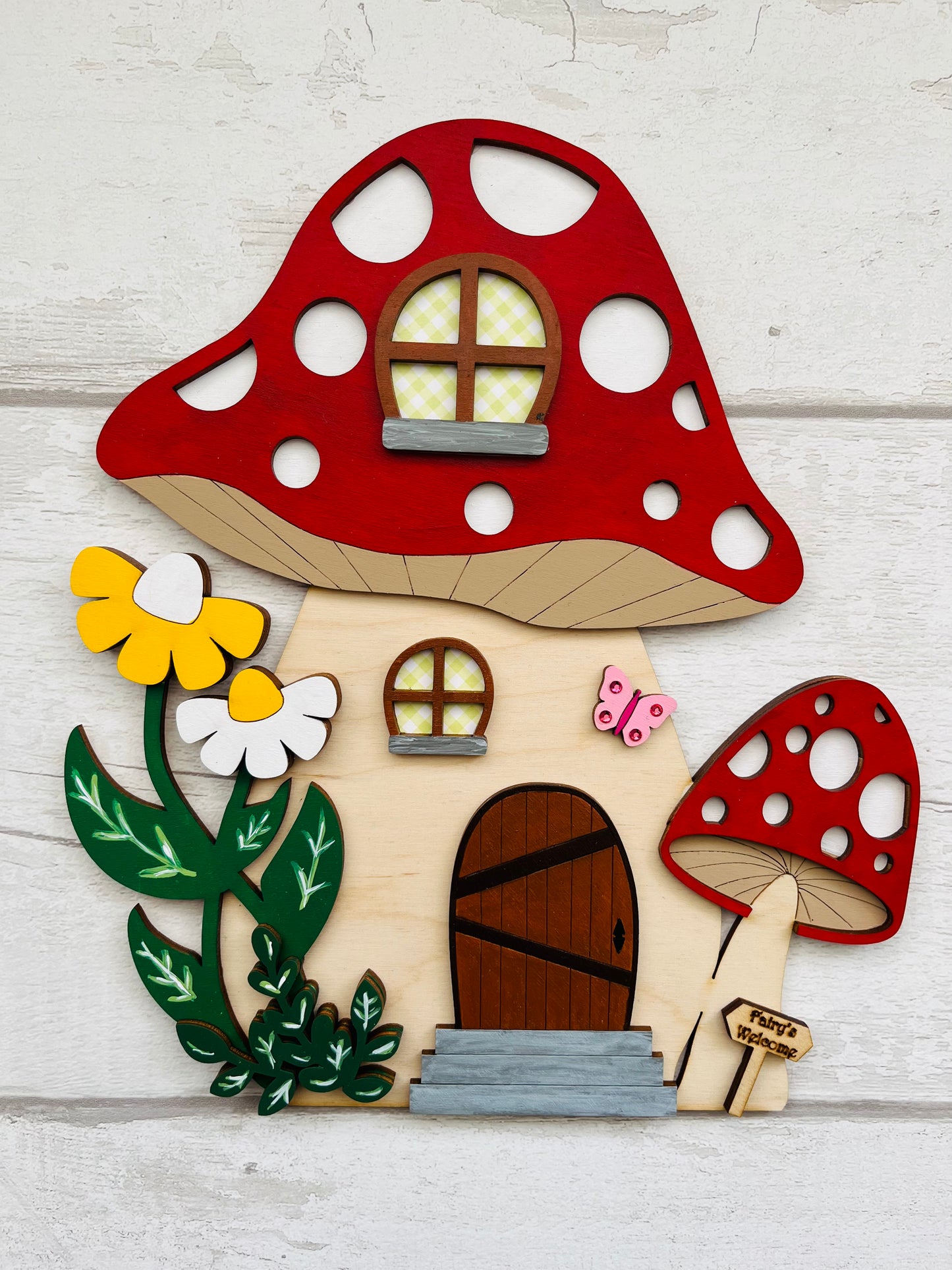 Large Toadstool Fairy Door