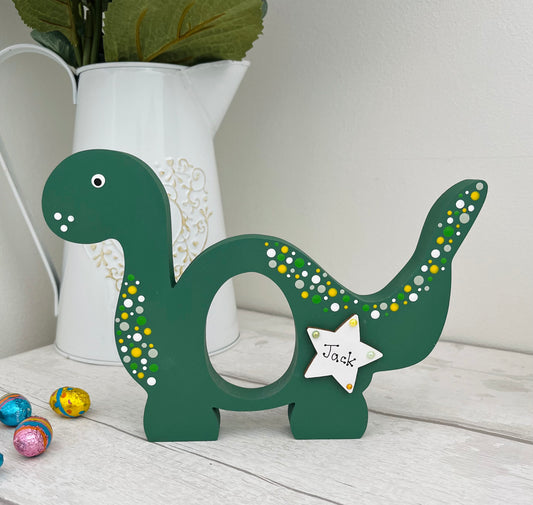 Green Dinosaur Easter Gift - Egg Holder