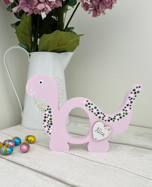 Lilac Dinosaur Easter Gift - Egg Holder