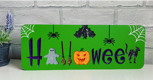 Halloween Plaque Freestanding Decoration