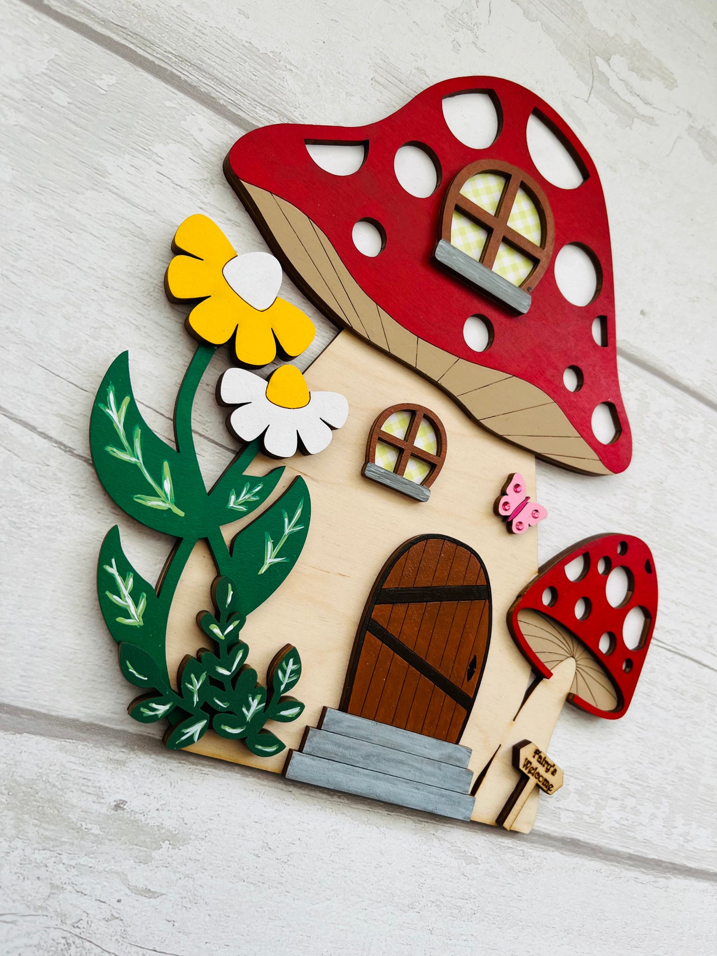 Large Toadstool Fairy Door