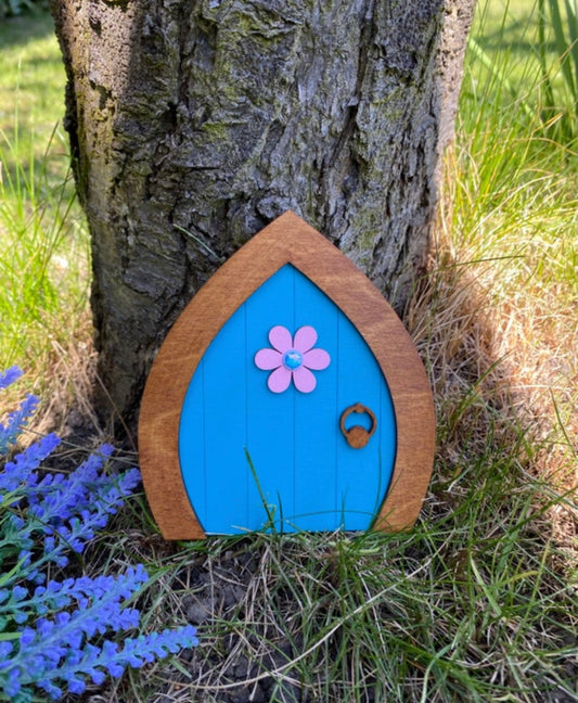 Turquoise Garden Fairy Door