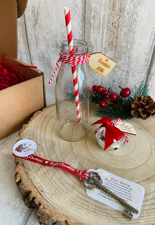 Christmas Eve Kids Box Filler, Santa’s Magic Key, Santa’s Believe Bell, Santa’s Milk Bottle
