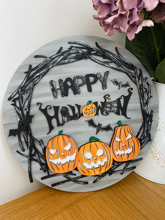Happy Halloween wall plaque