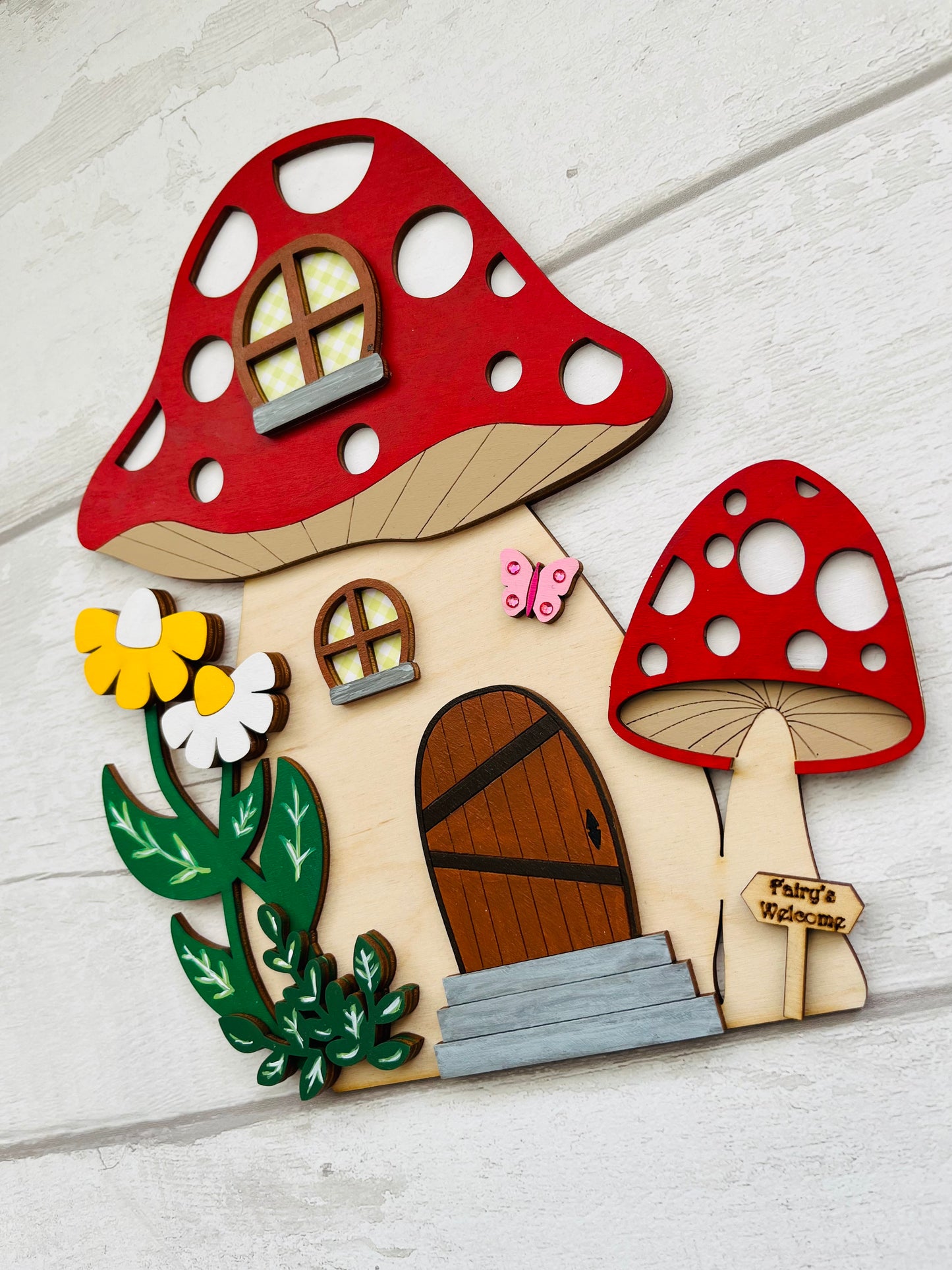 Large Toadstool Fairy Door