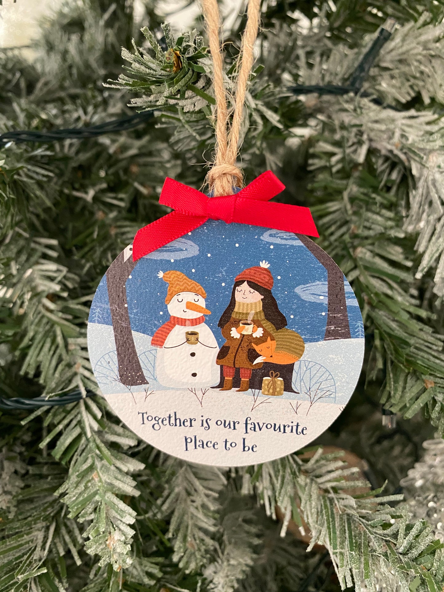 Together Is Our Favourite Place To Be Tree Decoration