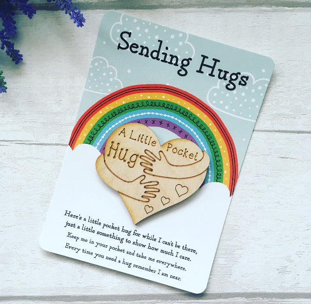 Little Pocket Hug, I Am Sending Hugs, Postcard Pocket Hug