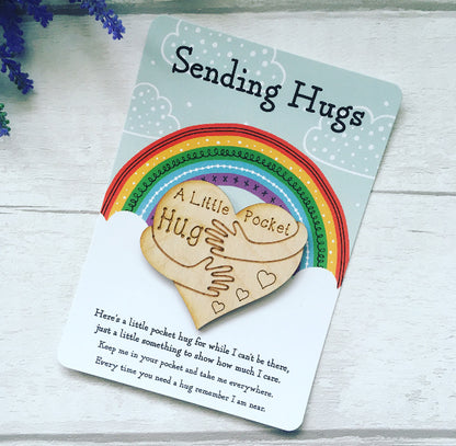 Little Pocket Hug, I Am Sending Hugs, Postcard Pocket Hug