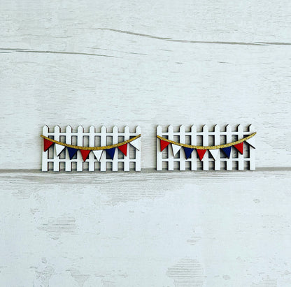Bunting Fencing - Fairy Door Accessory