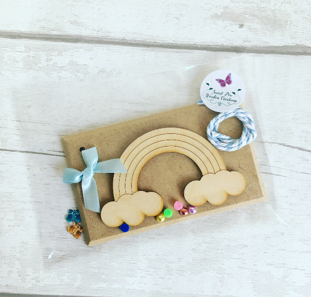 Kids Rainbow Plaque Craft Kit