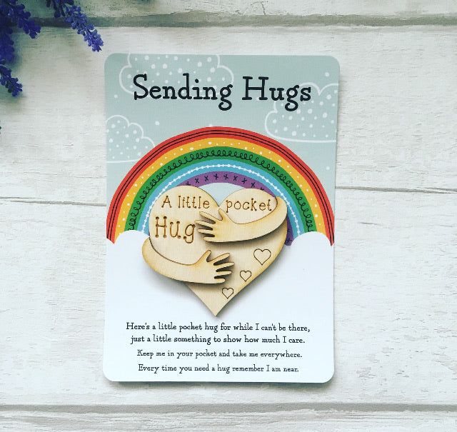 Little Pocket Hug, I Am Sending Hugs, Postcard Pocket Hug