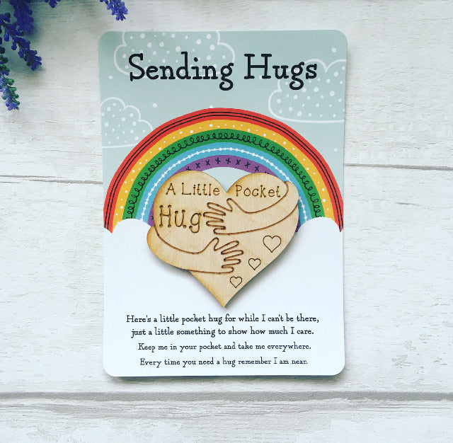 Little Pocket Hug, I Am Sending Hugs, Postcard Pocket Hug