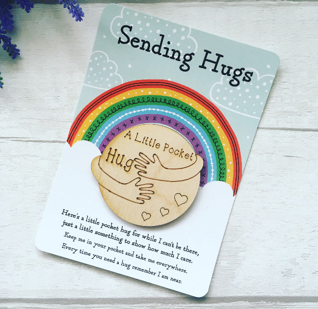 Little Pocket Hug, I Am Sending Hugs, Postcard Pocket Hug