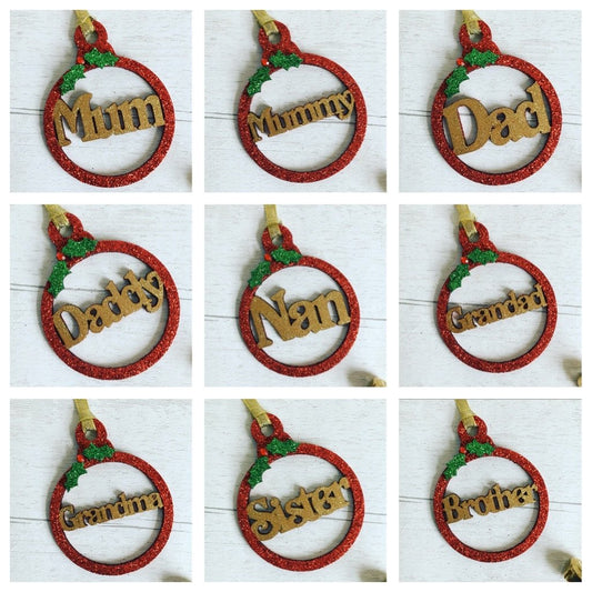 Family Christmas Tree Decorations Gifts
