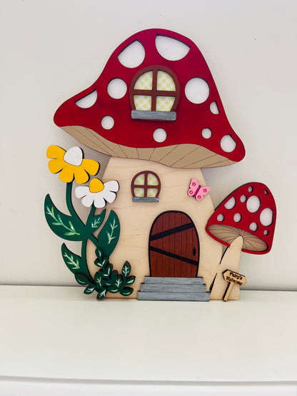 Large Toadstool Fairy Door